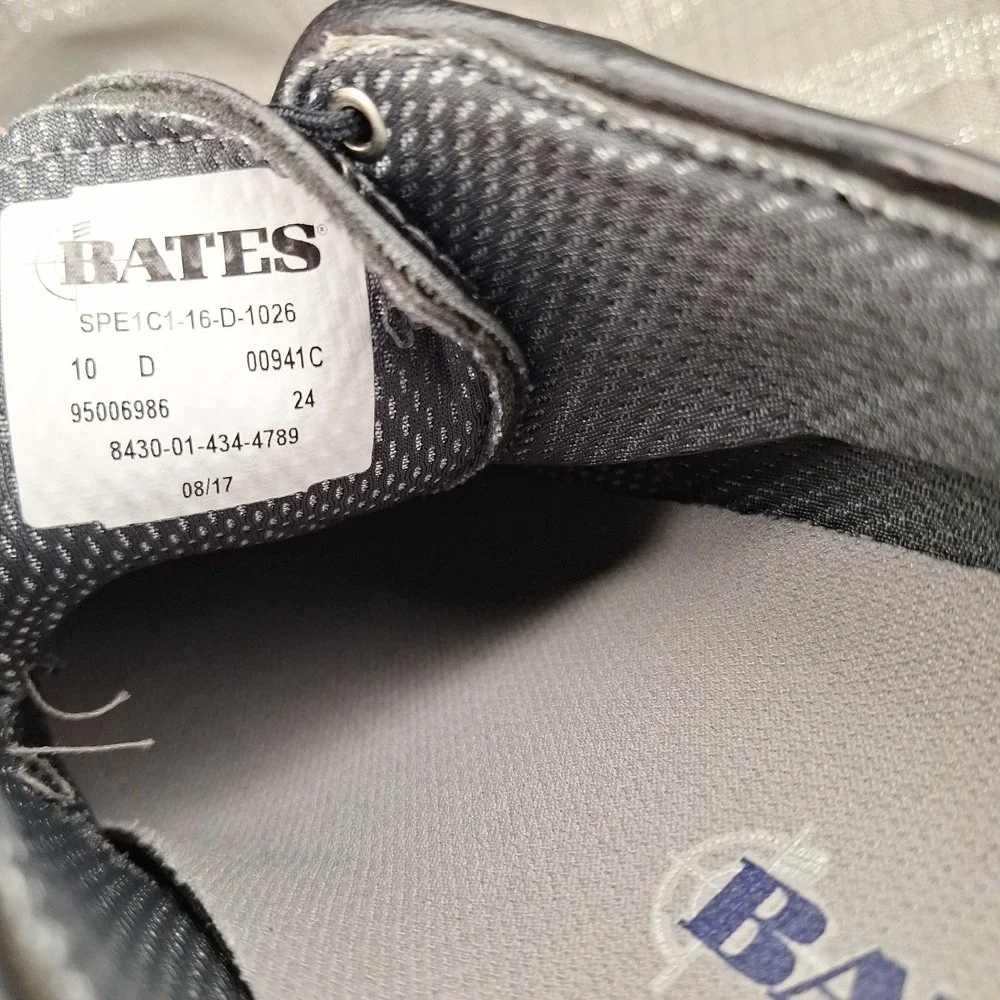Bates Men's High Gloss Dress Black Shoes Oxford 10 D Patent Leather‎ Shine USA